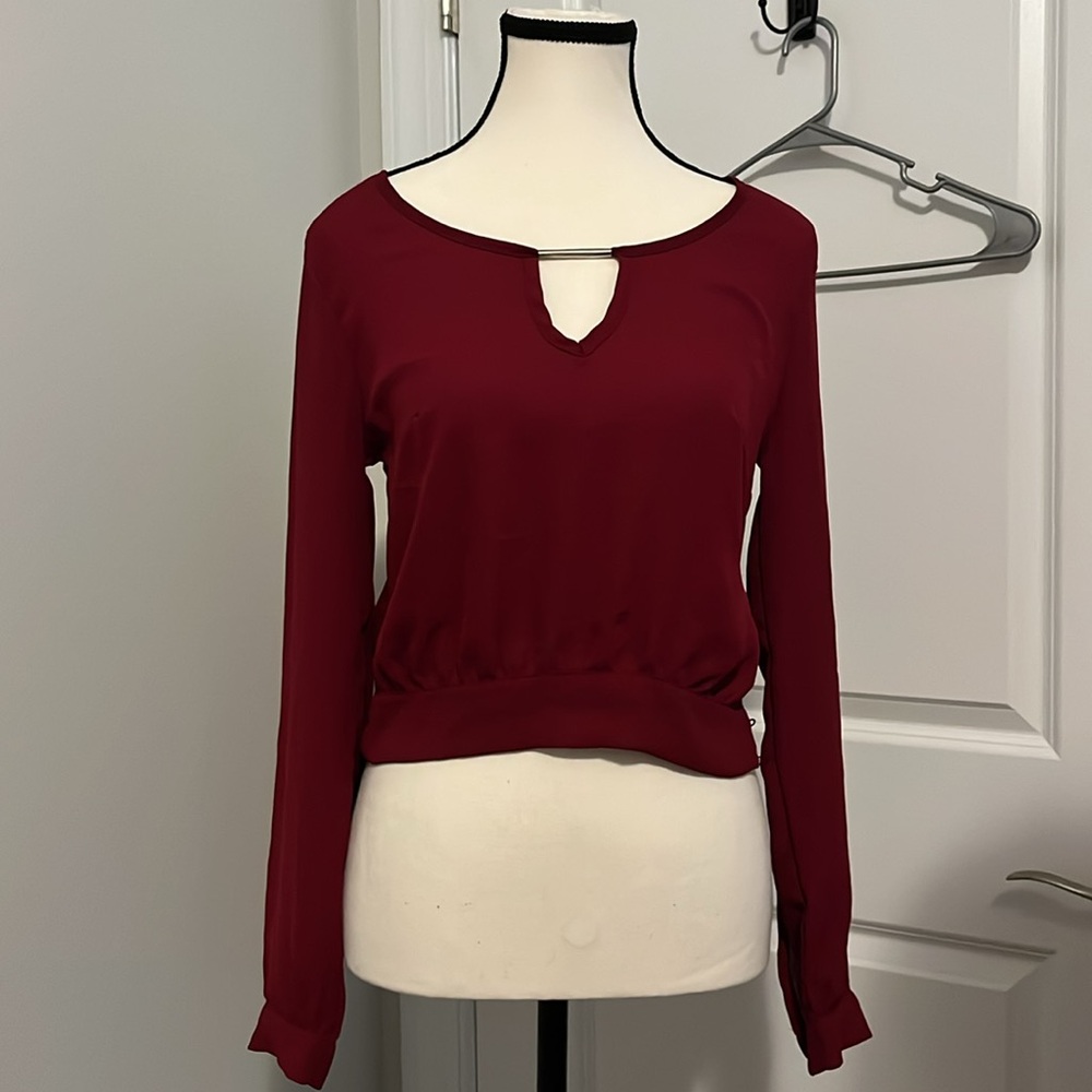 Charlotte Russe Maroon Blouse